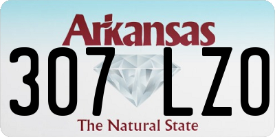 AR license plate 307LZO