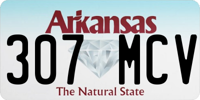 AR license plate 307MCV