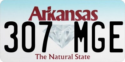 AR license plate 307MGE