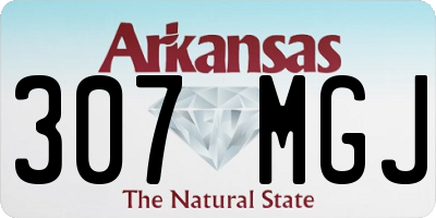AR license plate 307MGJ