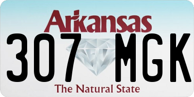 AR license plate 307MGK