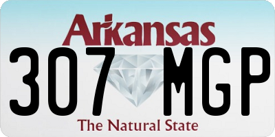AR license plate 307MGP