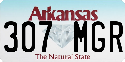 AR license plate 307MGR