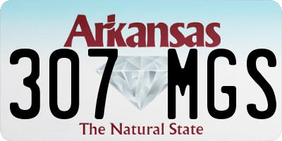 AR license plate 307MGS