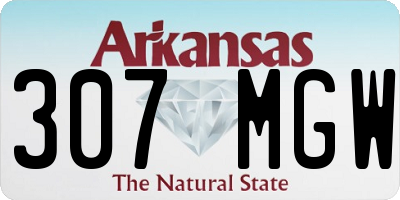 AR license plate 307MGW