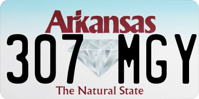 AR license plate 307MGY