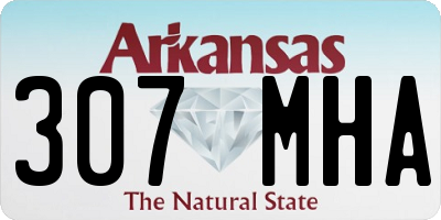 AR license plate 307MHA