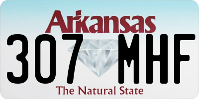 AR license plate 307MHF