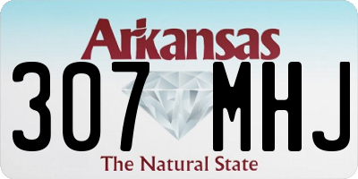AR license plate 307MHJ