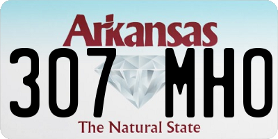 AR license plate 307MHO