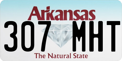 AR license plate 307MHT
