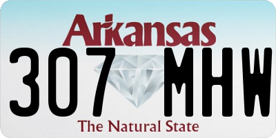 AR license plate 307MHW