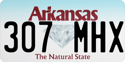 AR license plate 307MHX