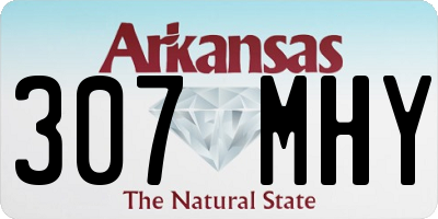 AR license plate 307MHY
