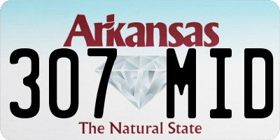 AR license plate 307MID