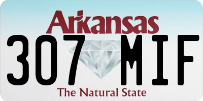 AR license plate 307MIF