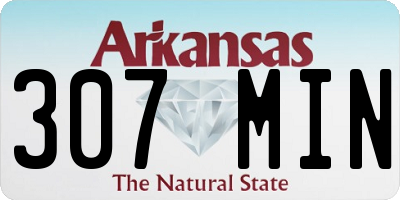 AR license plate 307MIN