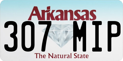 AR license plate 307MIP