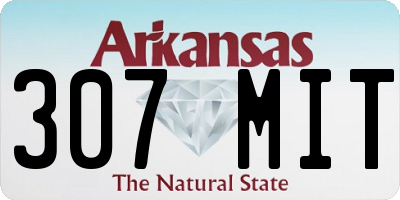 AR license plate 307MIT