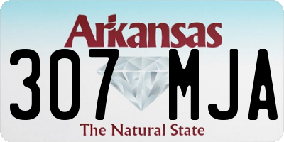 AR license plate 307MJA