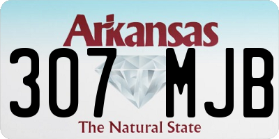 AR license plate 307MJB