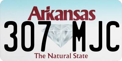 AR license plate 307MJC