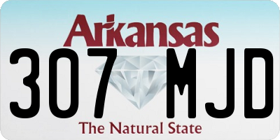 AR license plate 307MJD