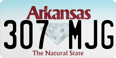 AR license plate 307MJG