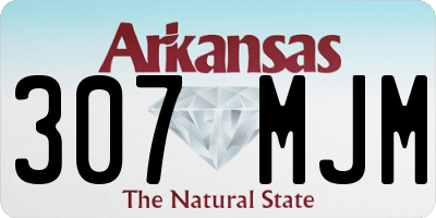 AR license plate 307MJM