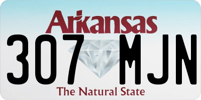 AR license plate 307MJN