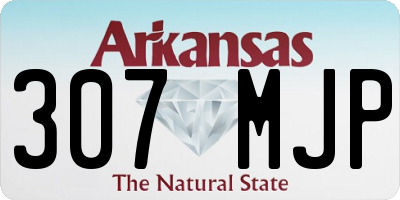 AR license plate 307MJP