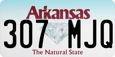 AR license plate 307MJQ