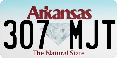 AR license plate 307MJT