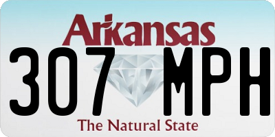 AR license plate 307MPH