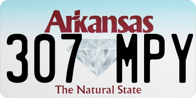 AR license plate 307MPY