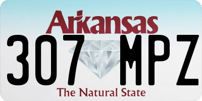 AR license plate 307MPZ
