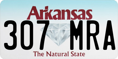 AR license plate 307MRA