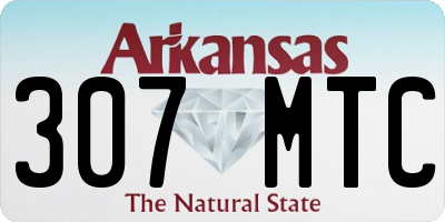 AR license plate 307MTC