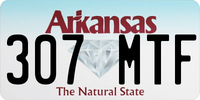 AR license plate 307MTF