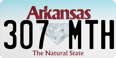 AR license plate 307MTH