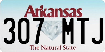 AR license plate 307MTJ
