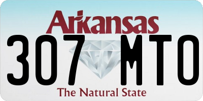 AR license plate 307MTO