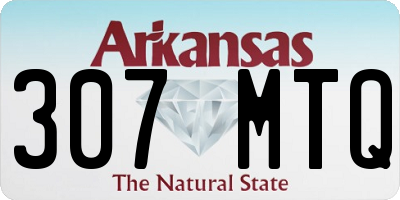AR license plate 307MTQ