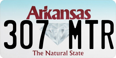 AR license plate 307MTR