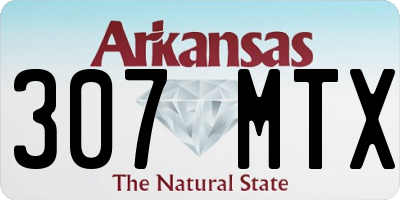AR license plate 307MTX