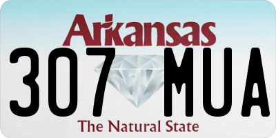 AR license plate 307MUA