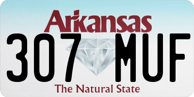 AR license plate 307MUF