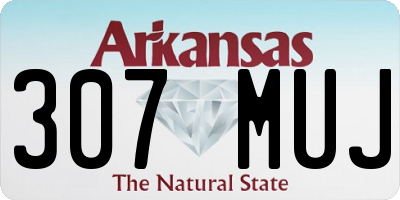 AR license plate 307MUJ