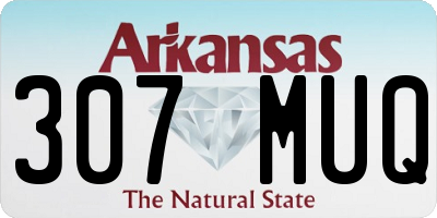 AR license plate 307MUQ