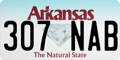 AR license plate 307NAB